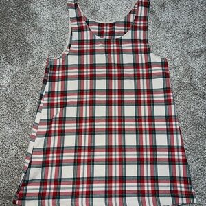 H&M Red and Green Checkered Top